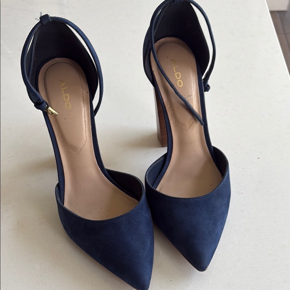 Aldo Blue D'Orsay Heels